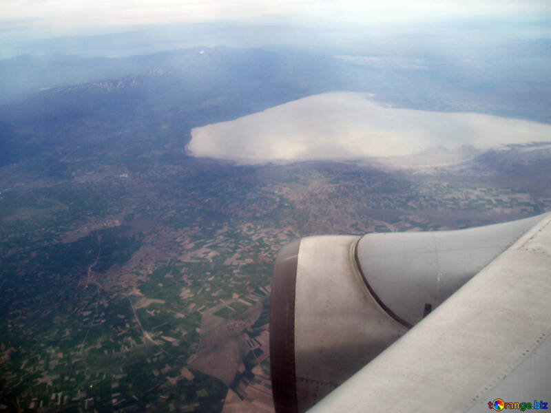 Гірське озеро з літака. №8015