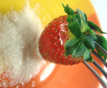 Strawberries  sugar. №9103