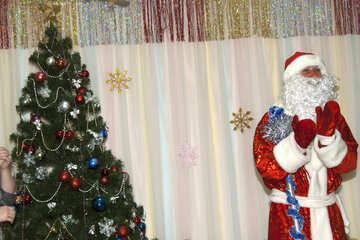 Cheerful  Santa Claus  Background. №9848