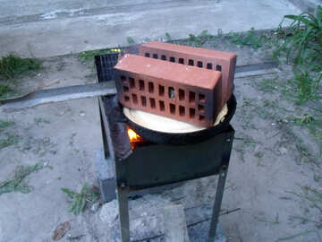 Frying Pan  at  barbecue №9358