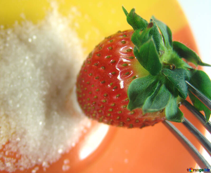 Strawberries  sugar. №9103
