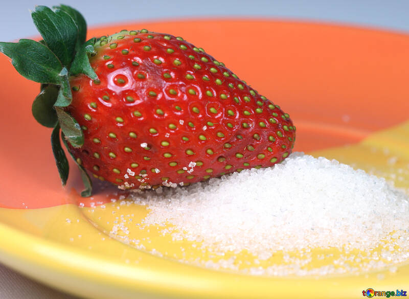 Strawberries  with  sugar №9108