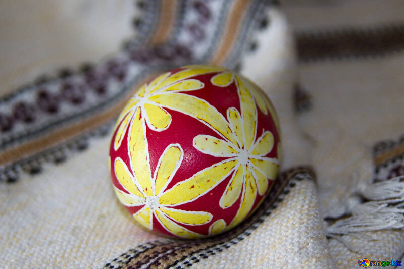 Великоднє яйце з квітами №9722
