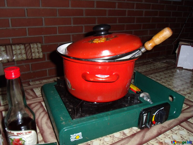 Pan  at  camping  cooker №9335