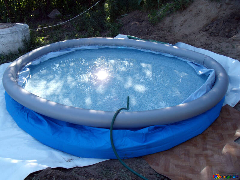 Installing  inflatable  Pool №9203