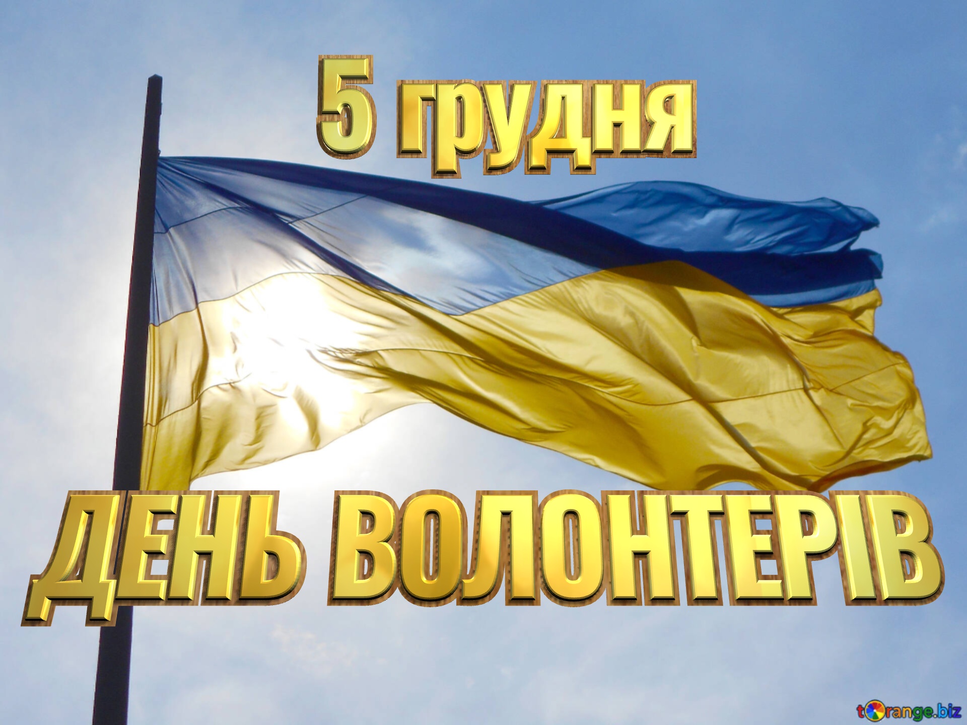 ДЕНЬ ВОЛОНТЕРІВ 5 грудня Ukraine  flag №51271