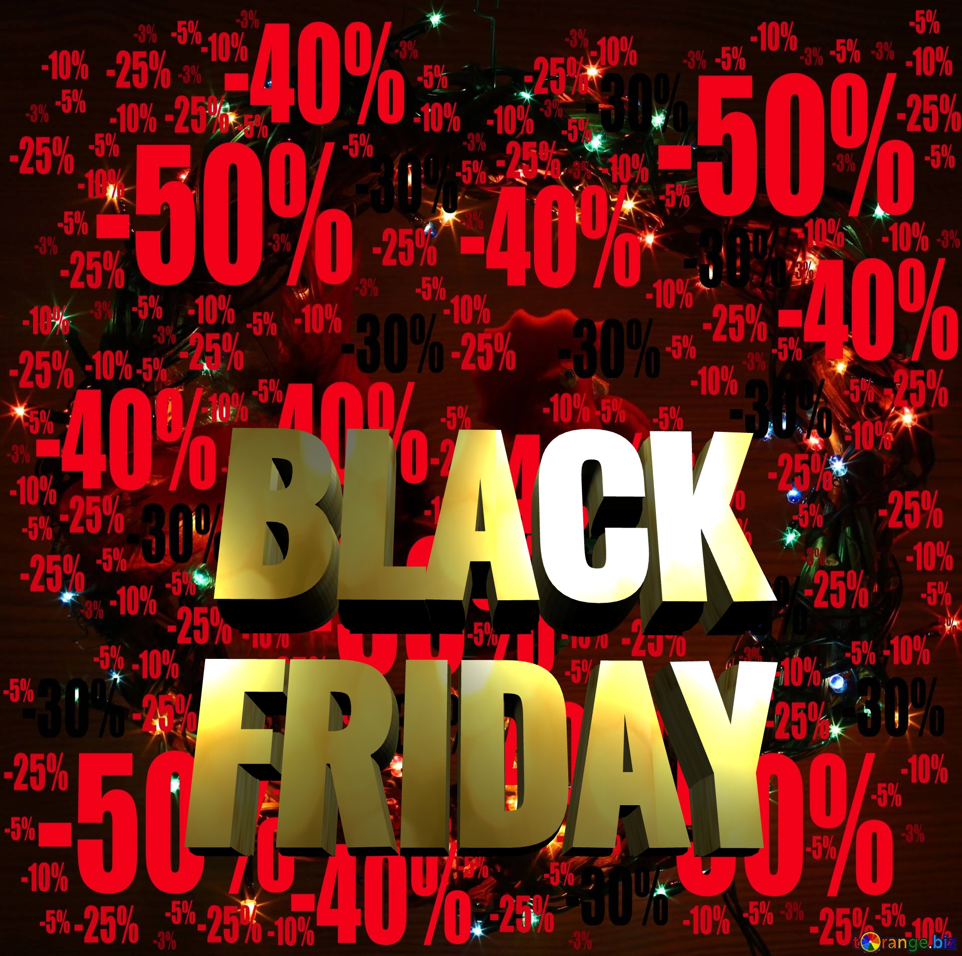 FRIDAY BLACK    Sale offer discount template Winter Sales Background №0