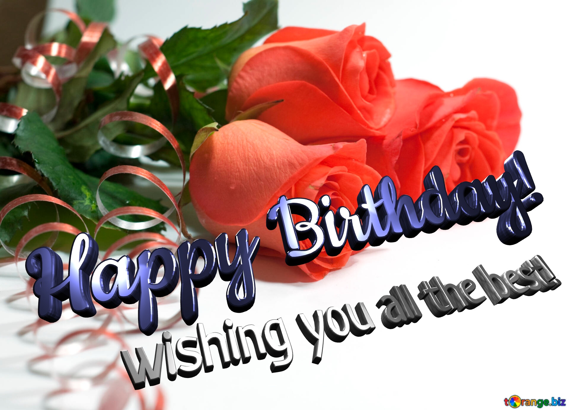 Happy Birthday! wishing you all the best!  Background  to  Greeting  postcards №7266