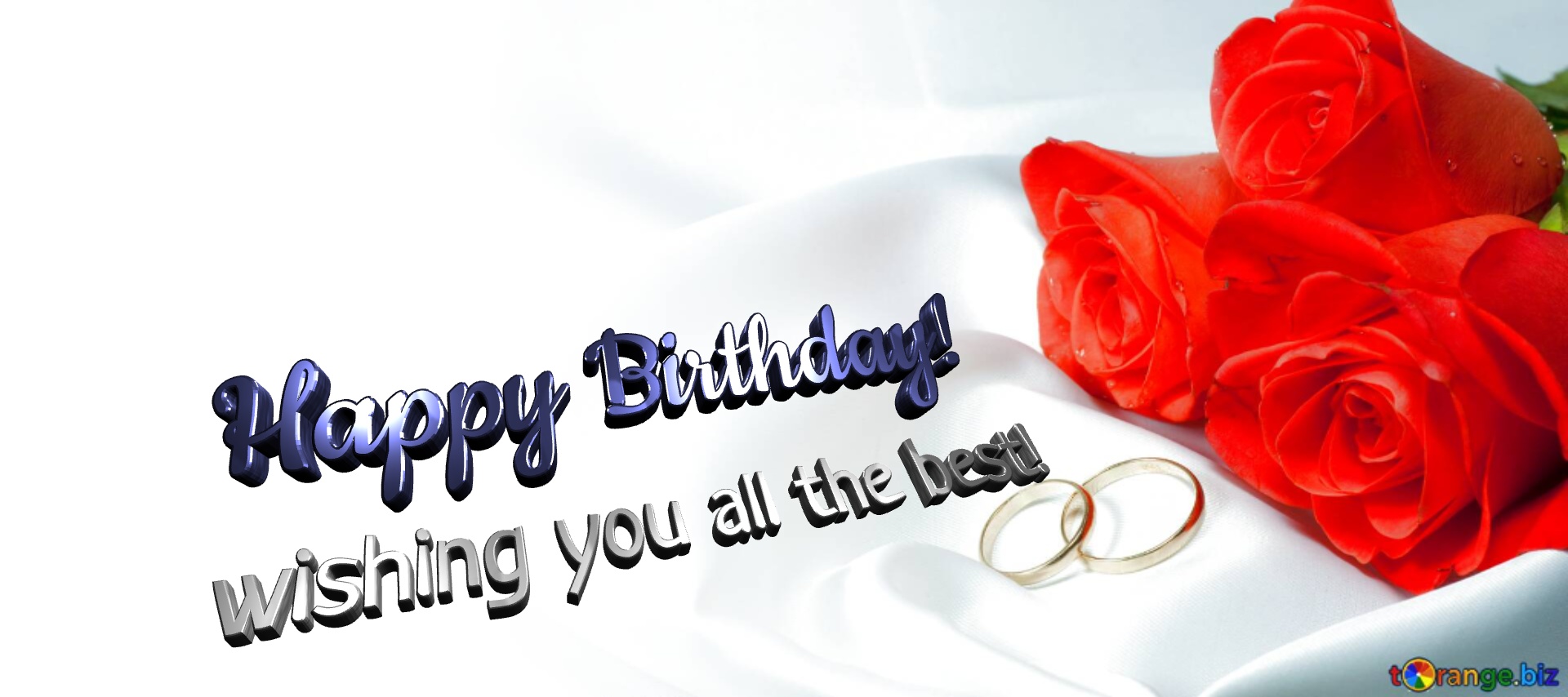 Happy Birthday! wishing you all the best!  Invitation wedding background №0