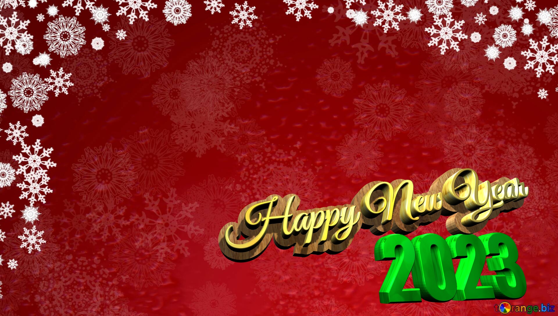 Happy New Year 2023  Cover. Red Christmas background. №0