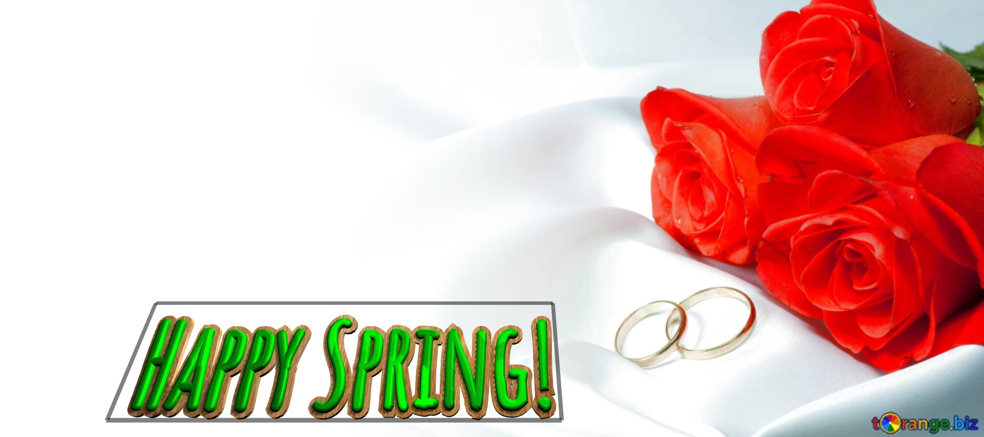 Happy Spring!  Invitation wedding background №0