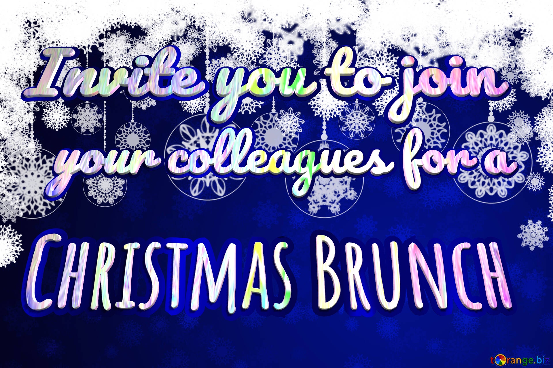 Invite you to join your colleagues for a Christmas Brunch Clipart Christmas №40711