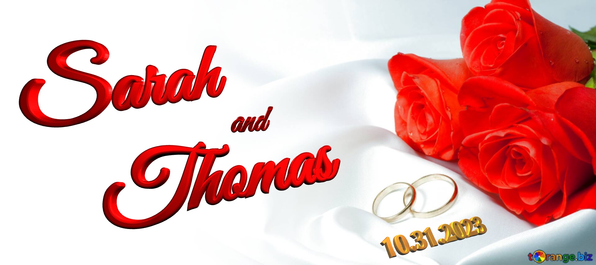 Sarah and Thomas 10.31.2023  Invitation wedding background №0