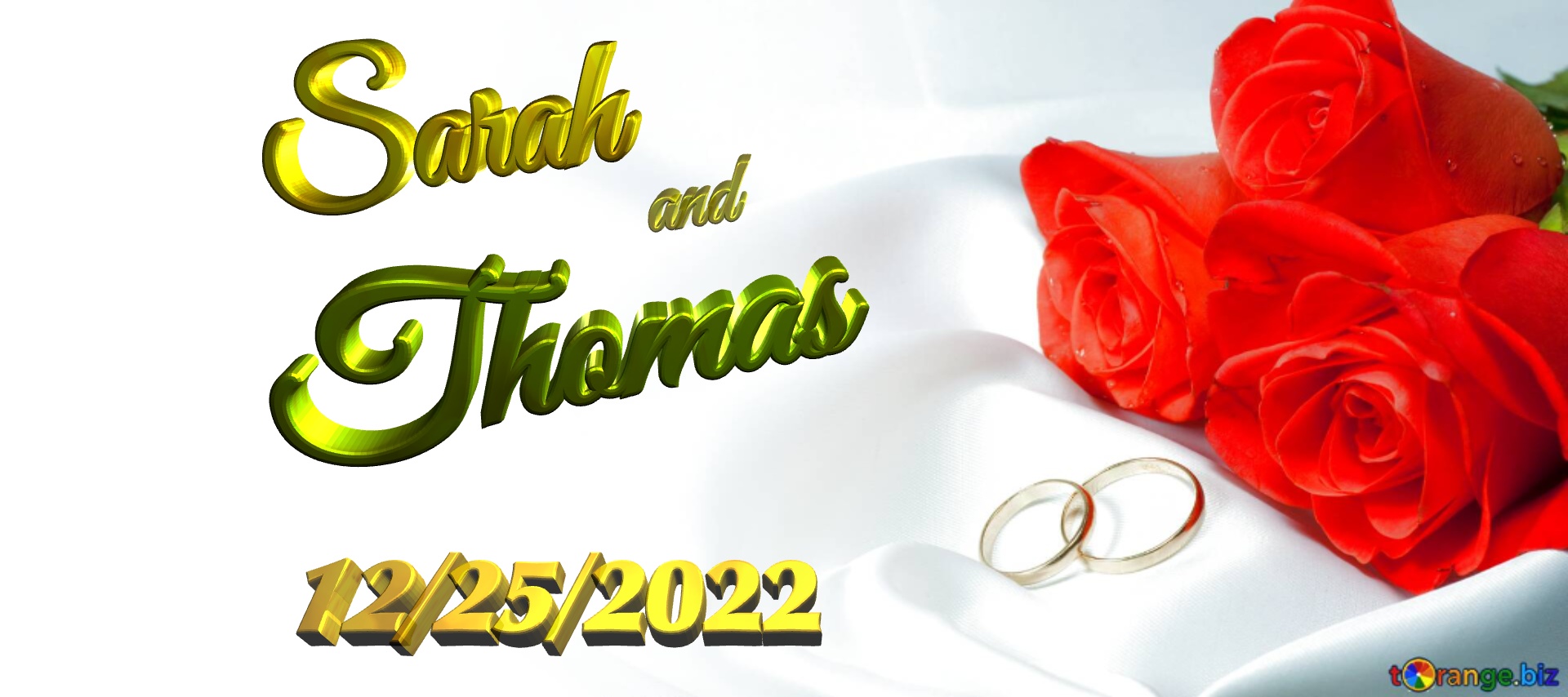Sarah and Thomas 12/25/2022  Invitation wedding background №0
