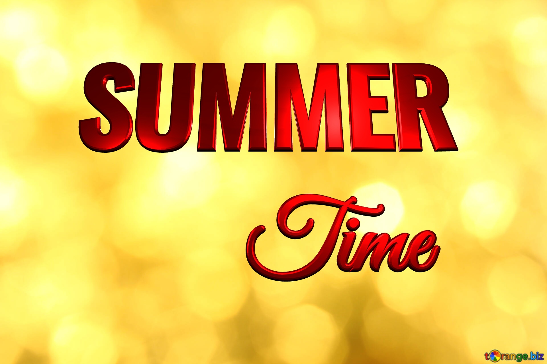 SUMMER Time  Gold background №37815