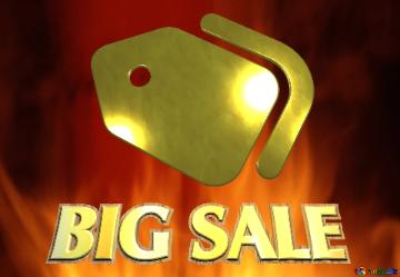 Big Sale Fire Background For Powerpoint