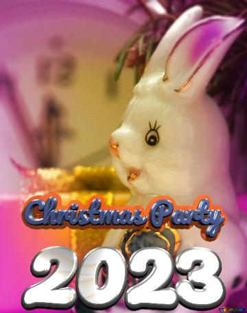Christmas Party 2023 Christmas Rabbit