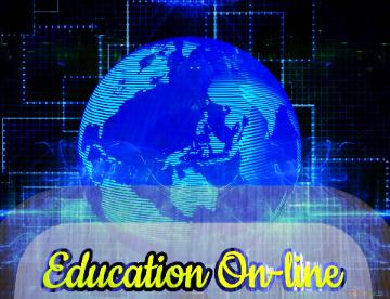 Education On-line 3d Abstract Fractal Background Earth Planet Technology World Global