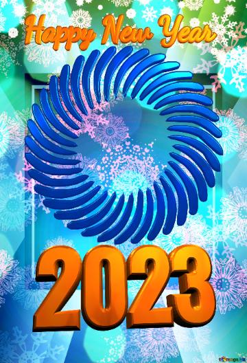 Happy New Year 2023   Christmas background design frame