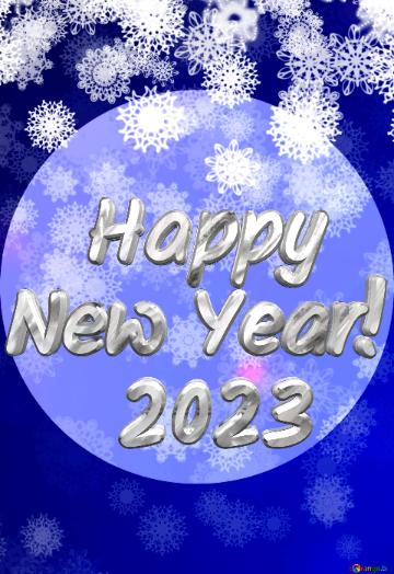 Happy New Year!   2023 Background For The Christmas And New Year Infographic Presentation Template