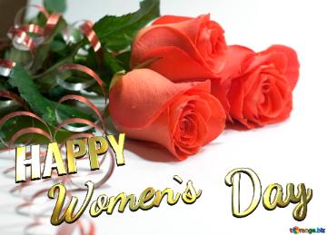 HAPPY Women`s Day  Background  to  Greeting  postcards