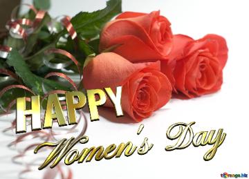 Happy Women`s Day Background  To  Greeting  Postcards