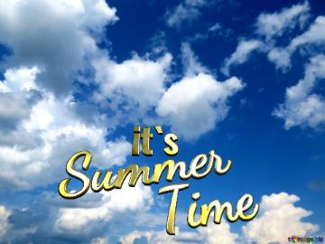 it`s Summer Time clear sky background