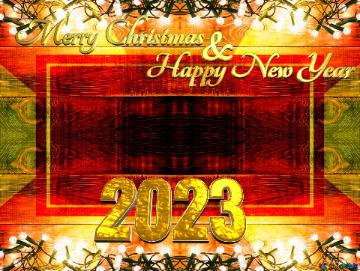 Merry Christmas 2023  Happy New Year &   Christmas background Christmas backdrop for Board announcements powerpoint website infographic template banner layout design responsive brochure business
