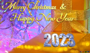 Merry Christmas & Happy New Year 2023 Gift  At  Winter  Holidays