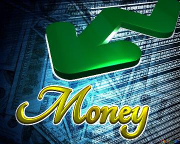 Money Give Up Digital Money Background