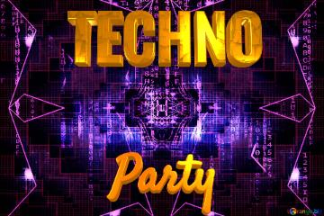 Party Techno Digital  Event Background