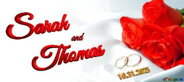 Sarah And Thomas 10.31.2023  Invitation Wedding Background