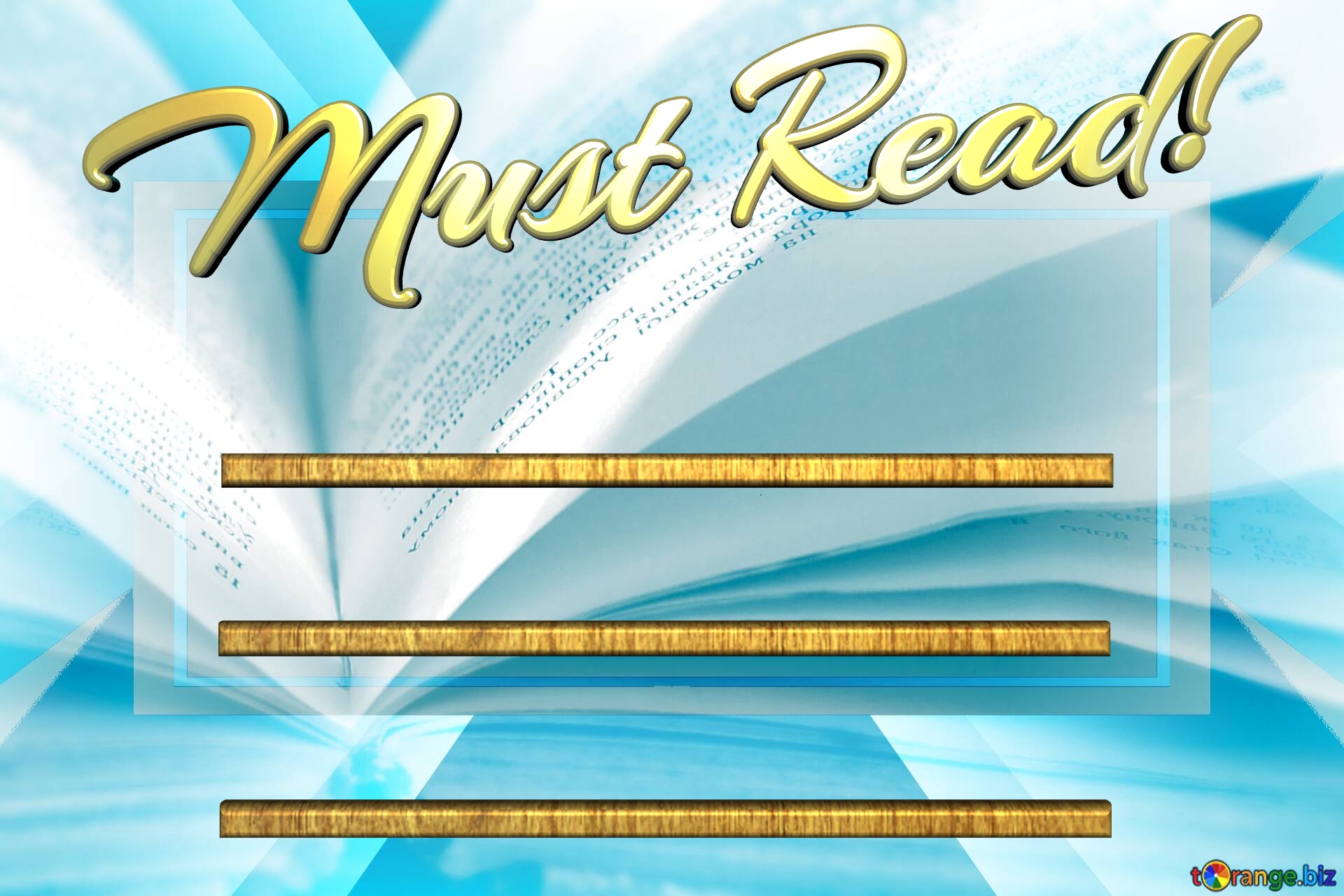 Must read books powerpoint template background №0