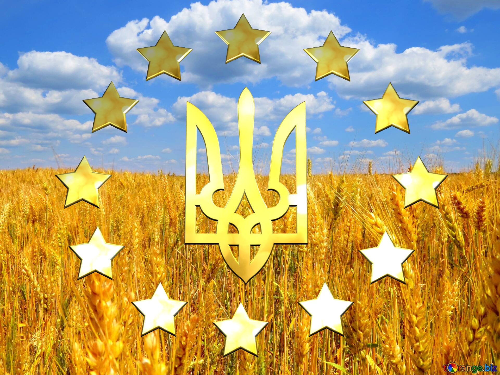 Ukraine Europe Bright colors. Flag of Ukraine. №0