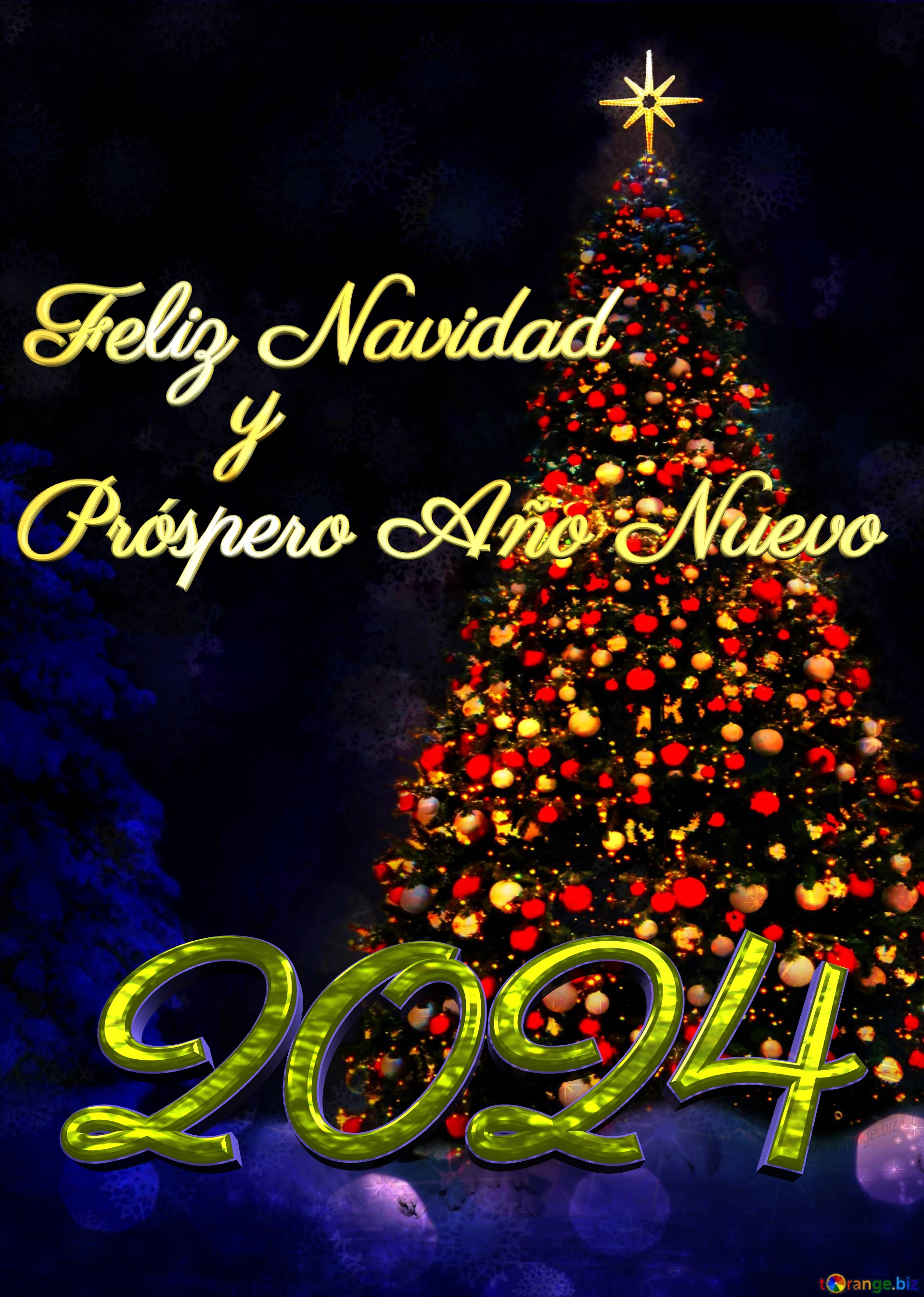 Feliz Navidad Y Próspero Año Nuevo 2024 Free Image 1051