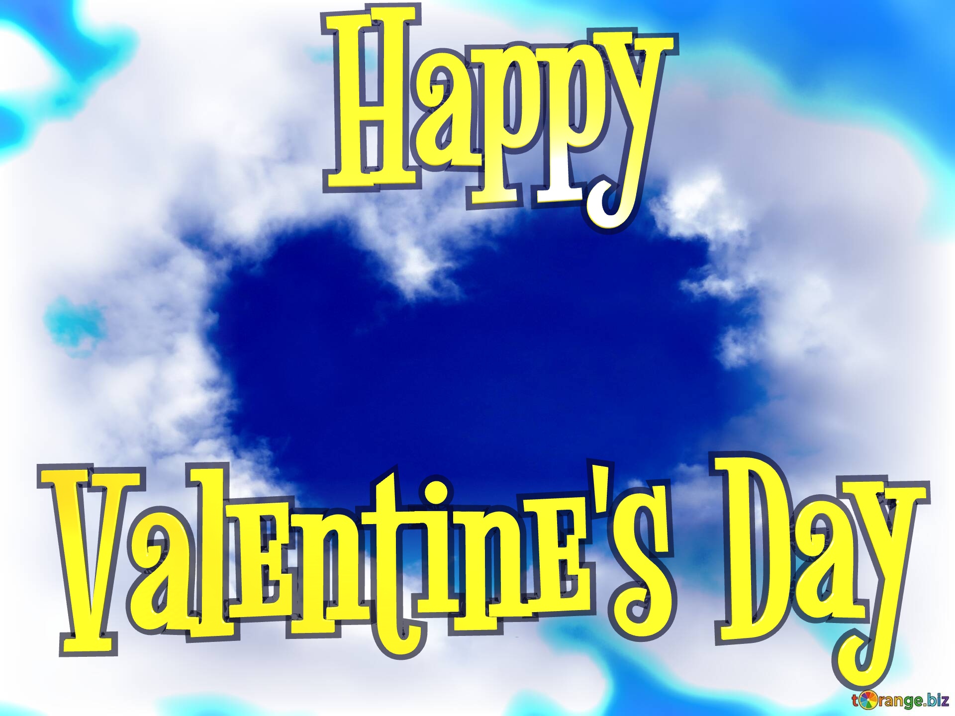 Sky Clouds Happy Valentine`s Day Clouds Heart №0
