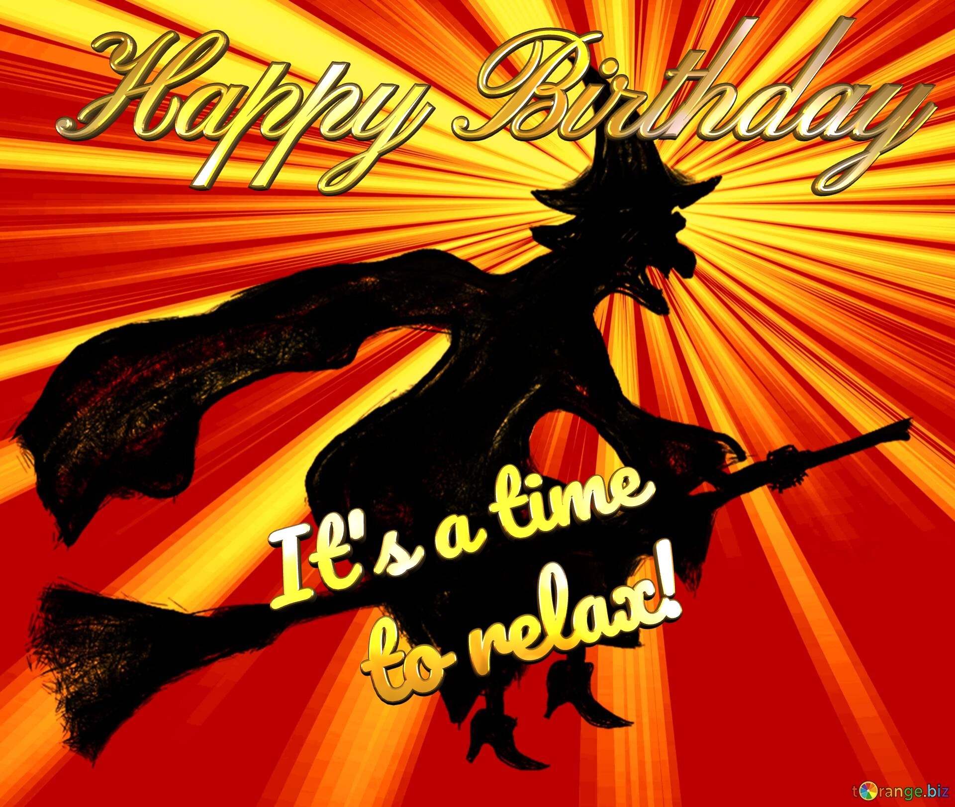 Witch Happy Birthday Witch card background №0