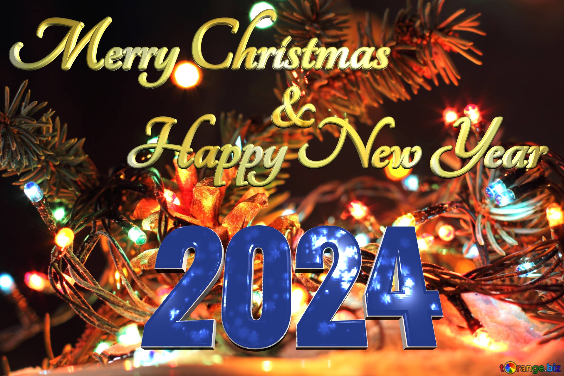 Merry Christmas And Happy New Year 2024 Free Image 1281