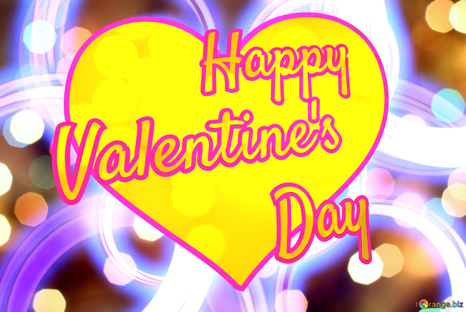 Glamour Happy Valentine`s Day Colorful Background №0