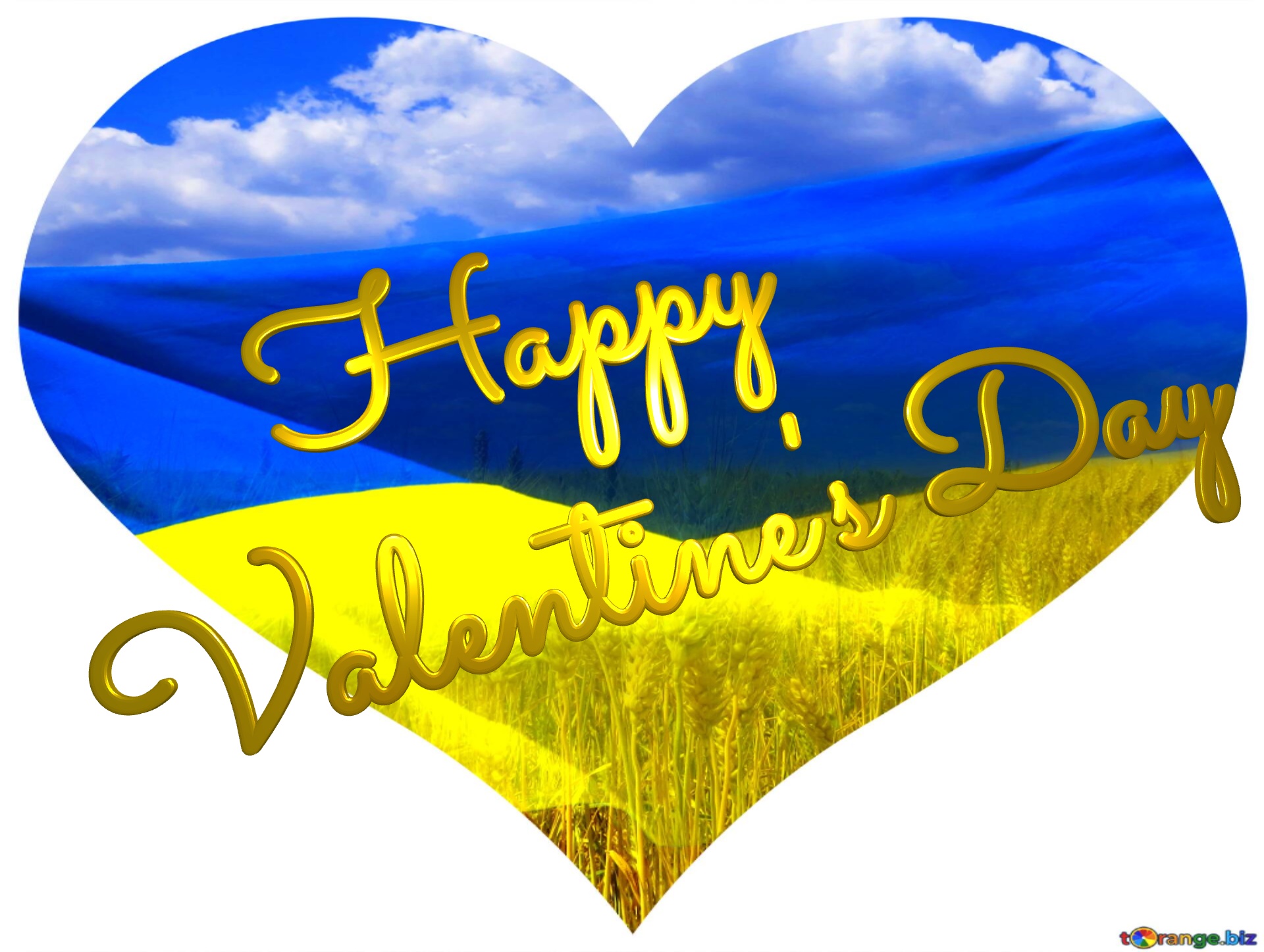 Happy Valentine`s Day Heart Ukraine №0