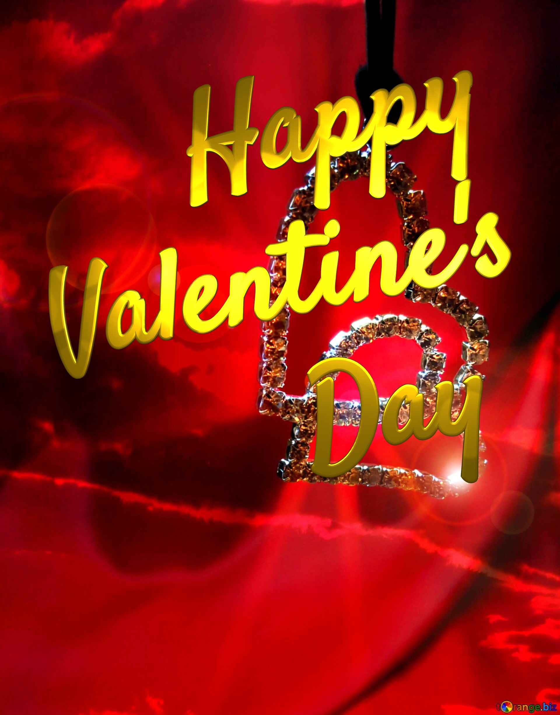 Happy Valentine`s   Day Valentine`s Greeting Card sky background №0