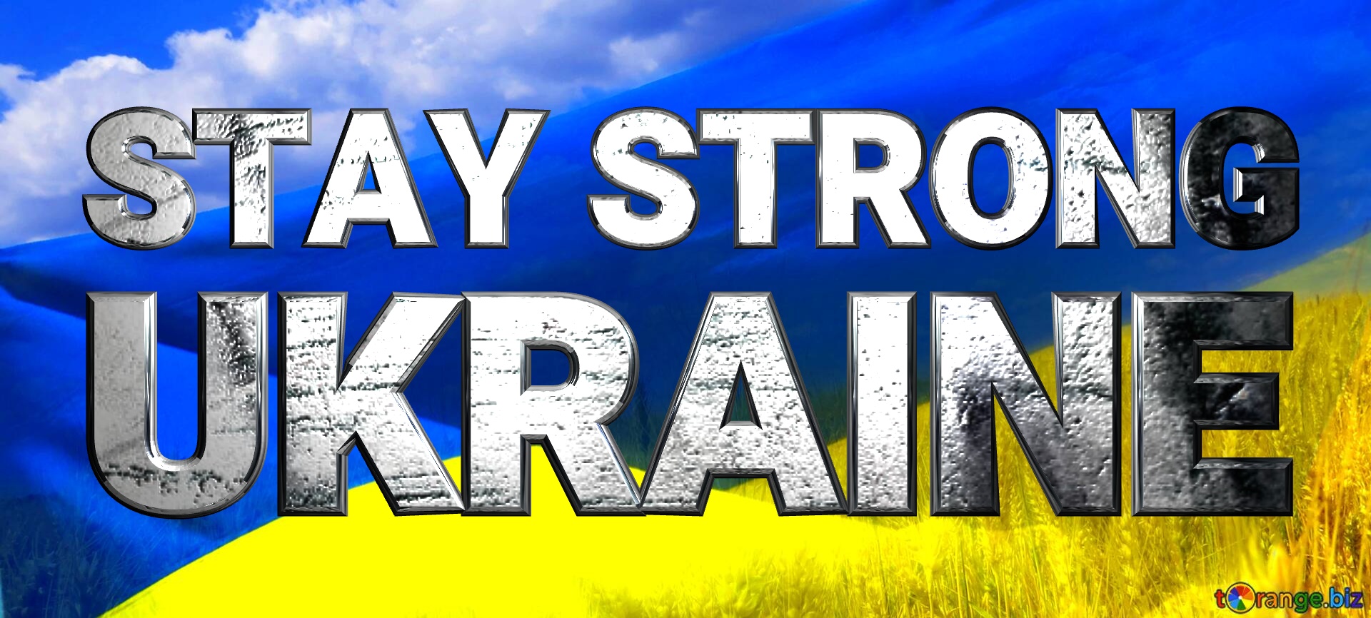 Stay strong Ukraine Cover Abdeckung. Die Flagge der Ukraine. №0