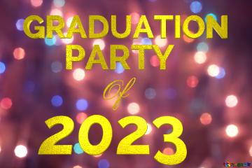 Graduation Party Of 2023 Bright Background For Christmas