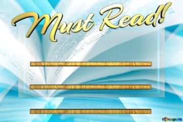 Must Read Books Powerpoint Template Background