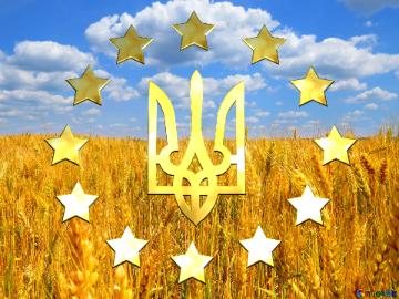 Ukraine Europe Bright Colors. Flag Of Ukraine.