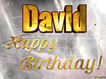 David Happy   Birthday! Gray Texture