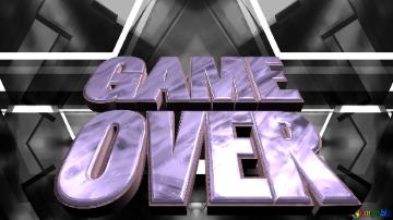 Game  Over  Dark Game Background  3d Abstract