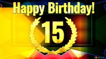 15 Happy Birthday! Frame thumbnail background