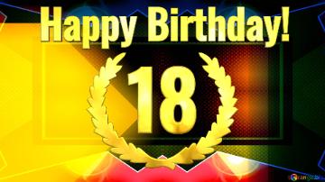 18 Happy Birthday! Frame thumbnail background