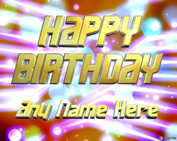 Happy birthday editing name